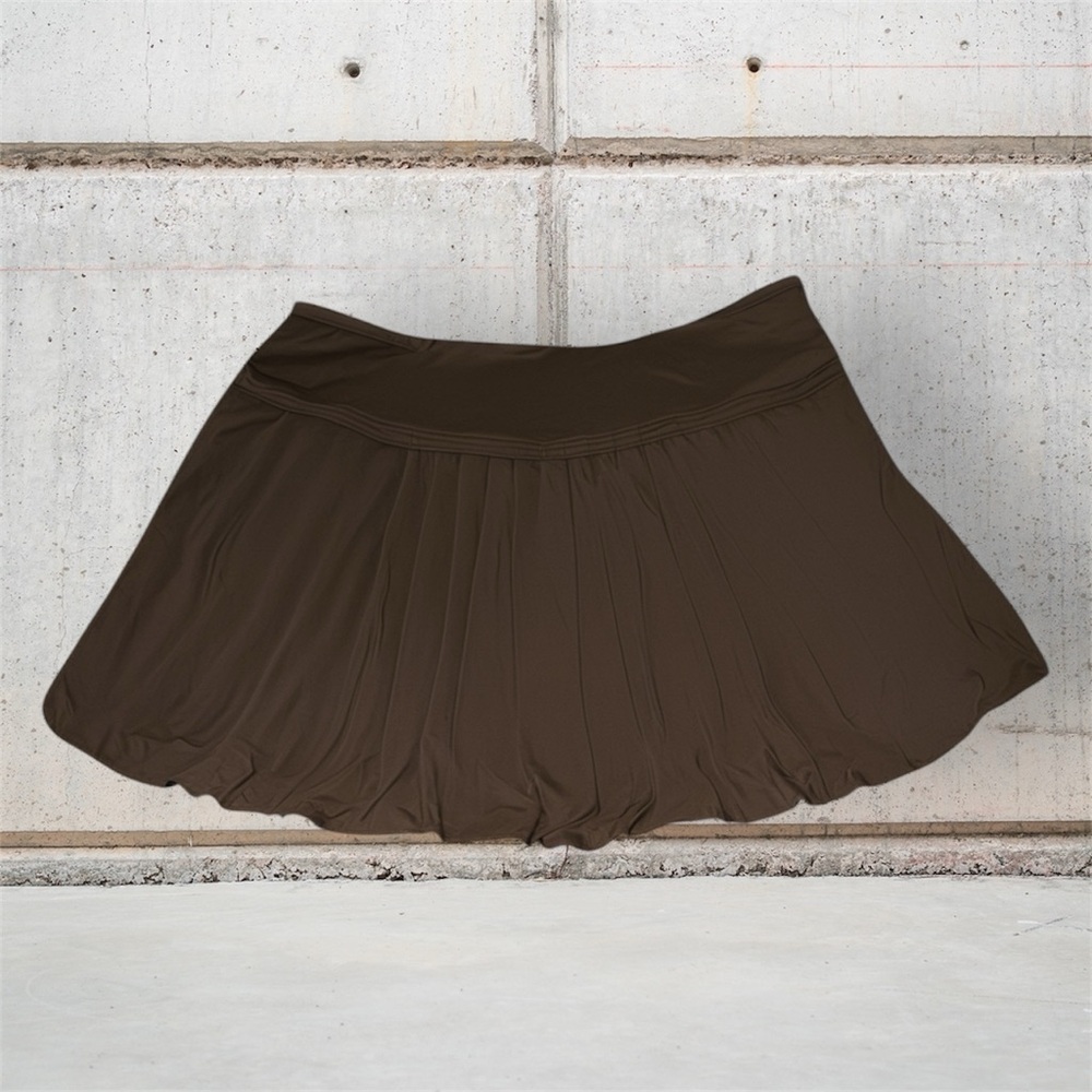BCBGMaxAzria Dark Brown Skater Skirt